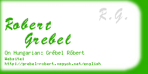 robert grebel business card
