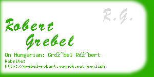 robert grebel business card